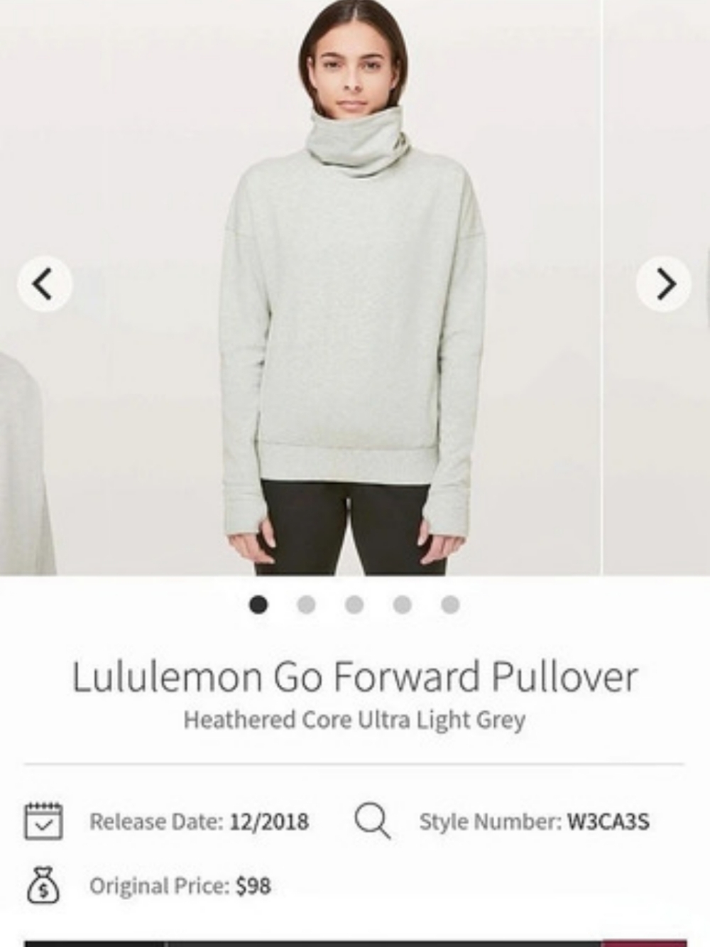 Lululemon Go-Forward Pullover Gray